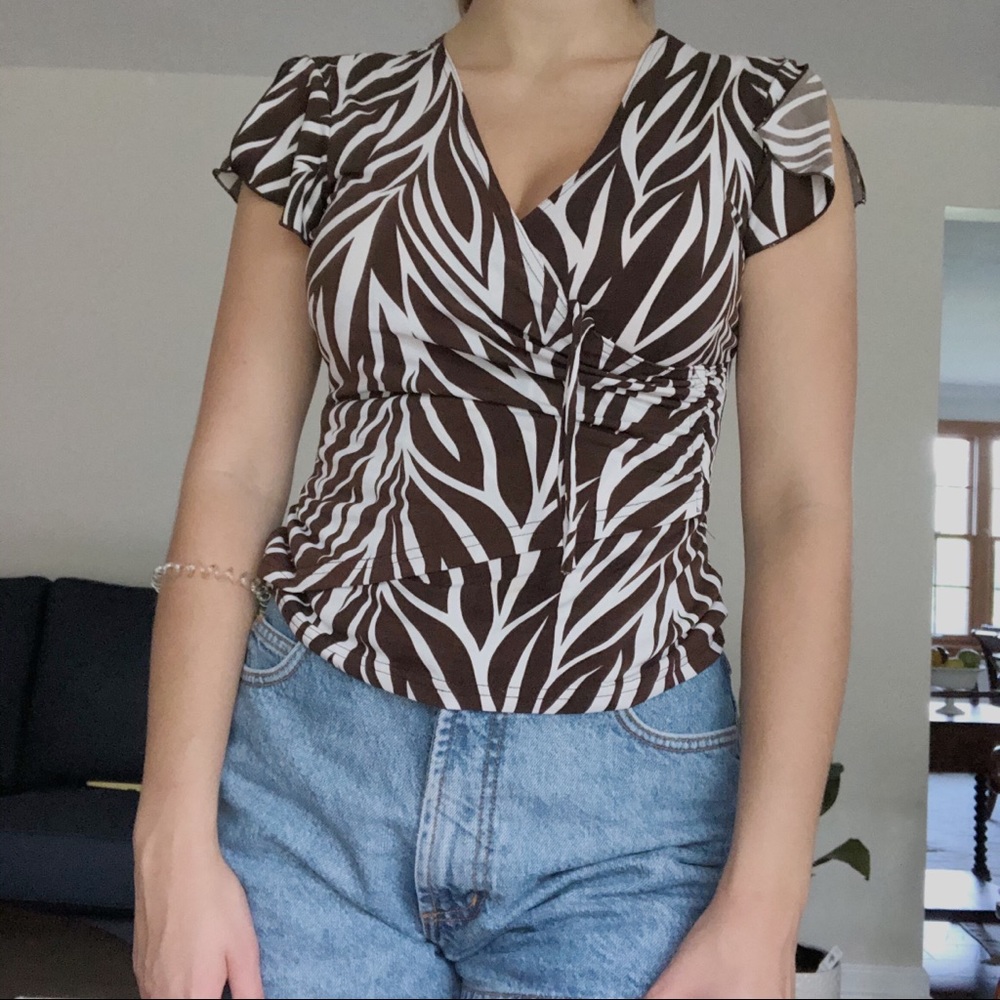 Vintage Flutter Sleeve Top
